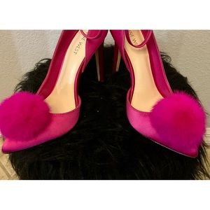 Nine West Lucky Girl Pom Pom heels